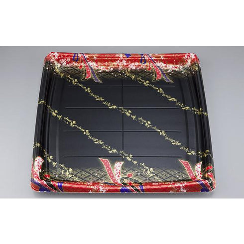 【蓋付き】SFシャチ盛355(結び舞赤) 【本体160枚・蓋160枚セット】